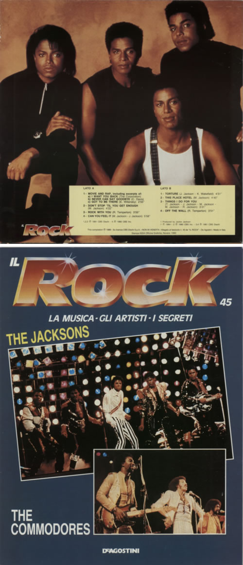 The Jackson Five Il Rock - LP & Magazine Italian Promo vinyl LP